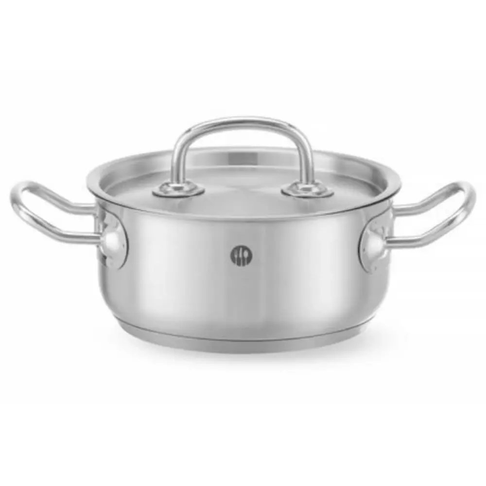 Hendi Kookpan | Kitchenline | Rvs | 1.5l | Div. Warmtebronnen | Incl. Deksel | ø160x75(h)mm