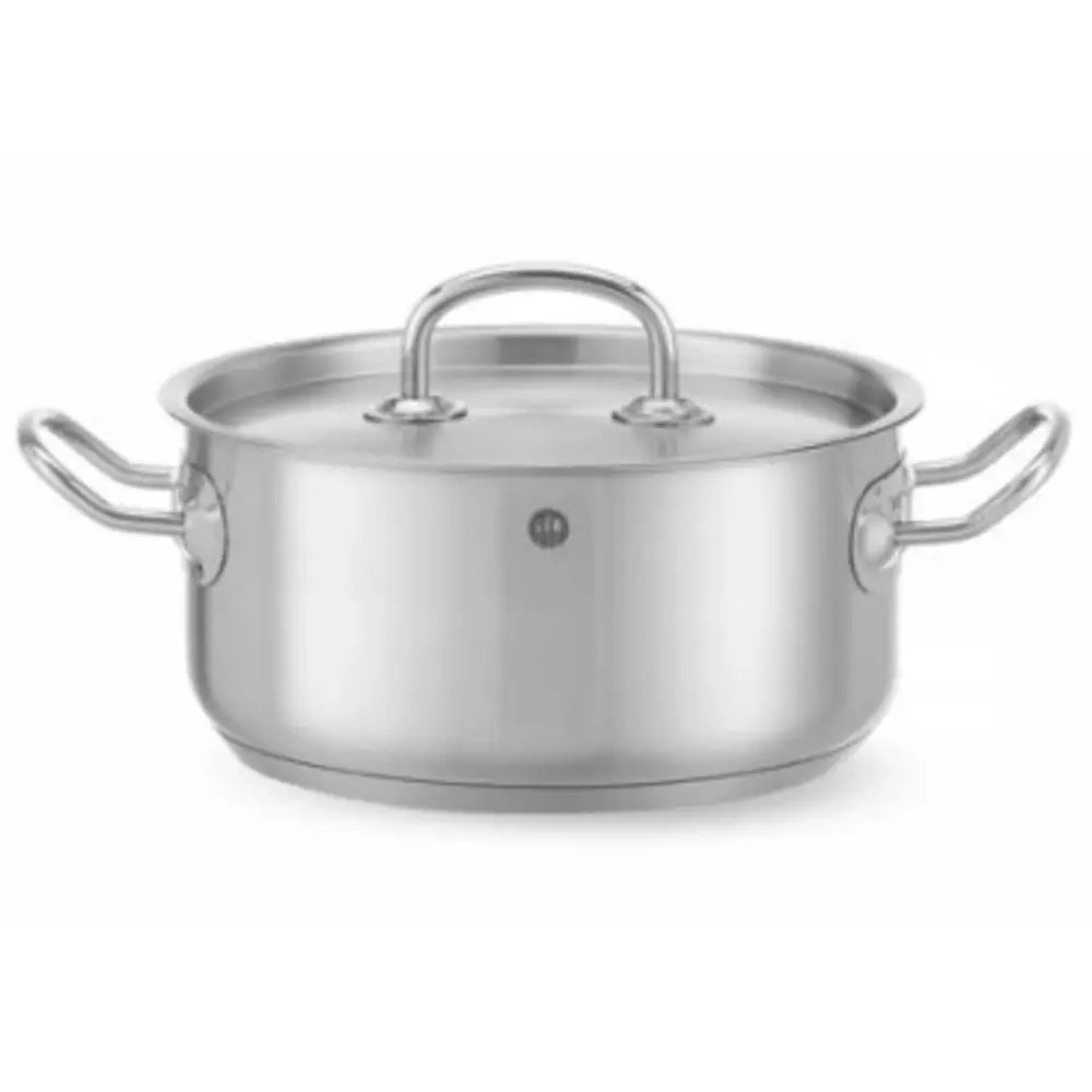 Hendi Kookpan | Kitchenline | Rvs | 2.9l | Div. Warmtebronnen | Incl. Deksel | ø200x95(h)mm