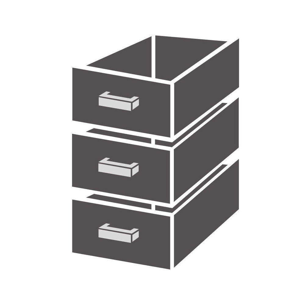 Combisteel Ladenblok | Combisteel Koelwerkbanken | 3 Laden (3x 1/3)