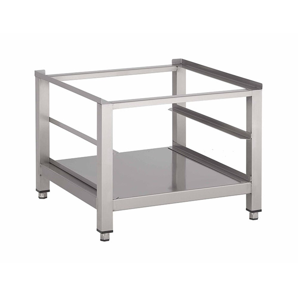 Gastro-inox Onderstel Vaatwasser | Rvs | 2 Niveaus (500x500) | Bodemschap | Verstelbare Poten | 600x600x400(h)mm
