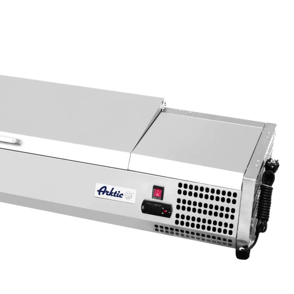 Arktic by Hendi Opzetkoelvitrine | 9x 1/3 GN | -2°c/+8°c | 2005x395x290(h)mm