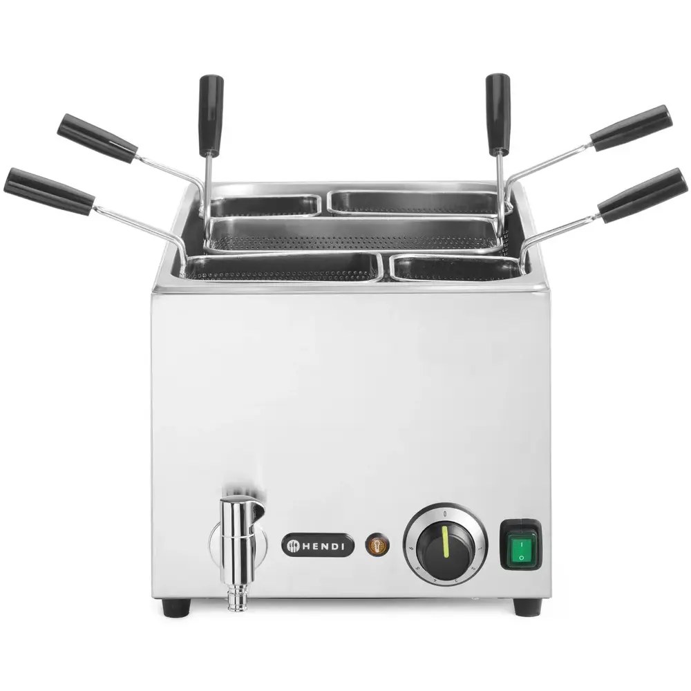 Hendi Pastakoker | Elektrisch | 25l | 45°c/110°c | 3.5kw (230v) | Aftapkraan | 601x326x279(h)mm