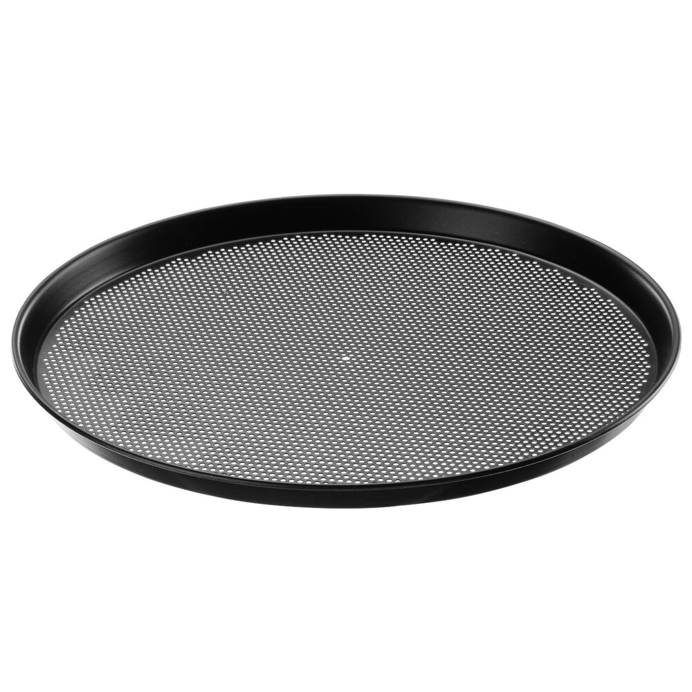 Hendi Pizza-bakblik | Diverse Formaten | Carbonstaal (geperforeerd) | ø260-400mm