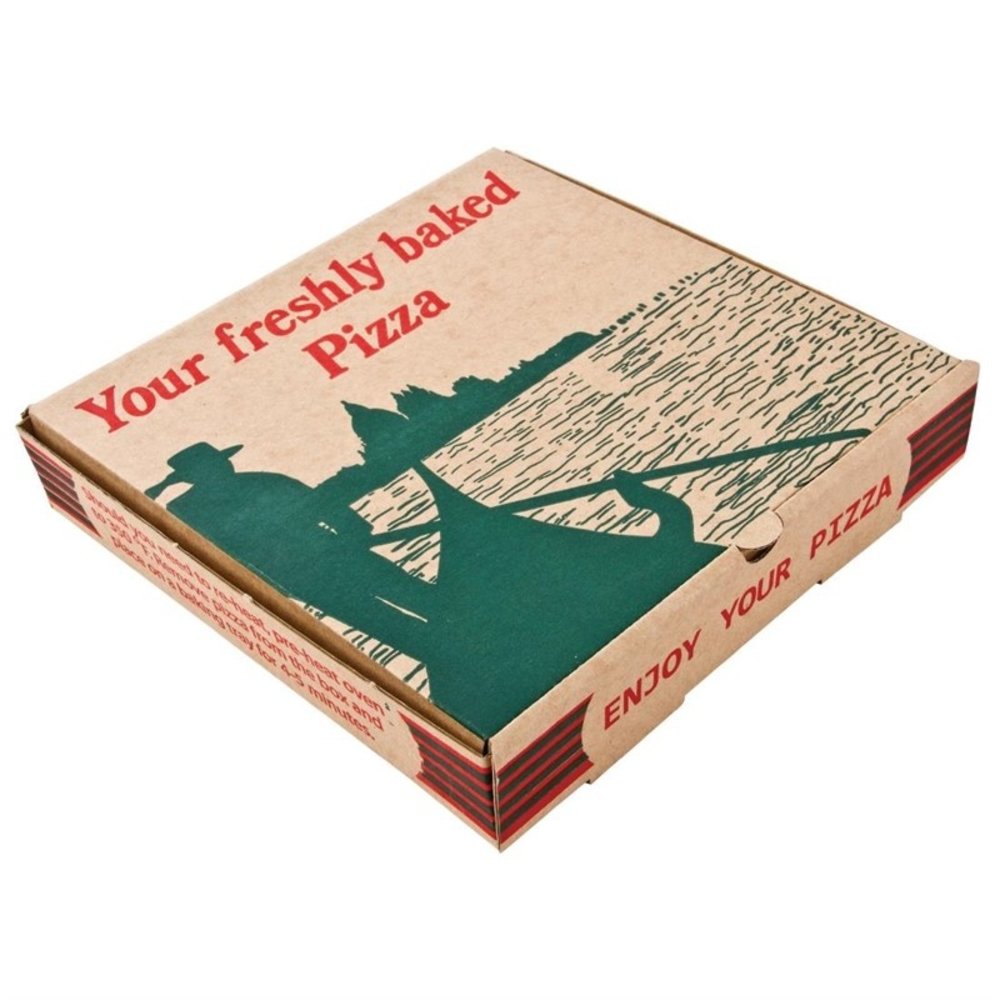 Gastronoble Pizzadozen | Max. ø30cm | Composteerbaar Karton | 100 Stuks | 311x311x46mm