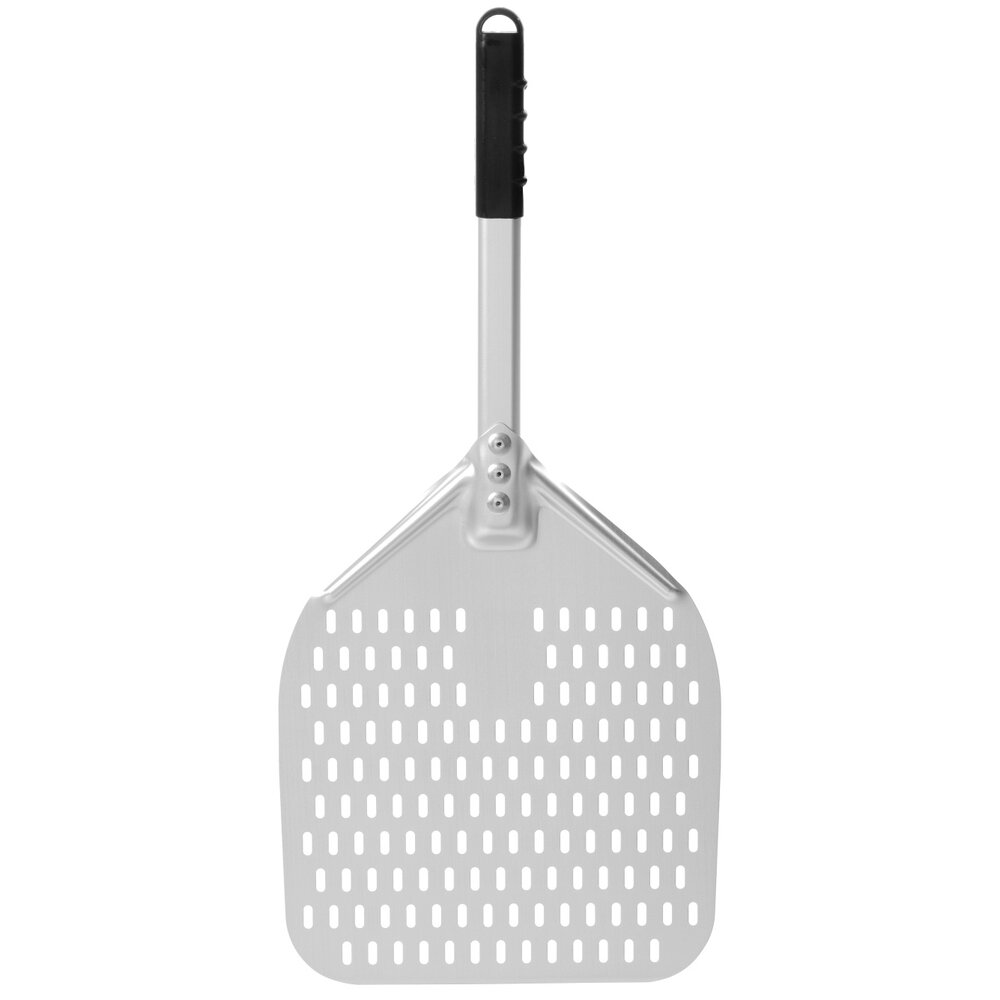 Hendi Pizzaschep | Oppervlak 350x350mm | Aluminium (geperforeerd) | Lengte 710mm