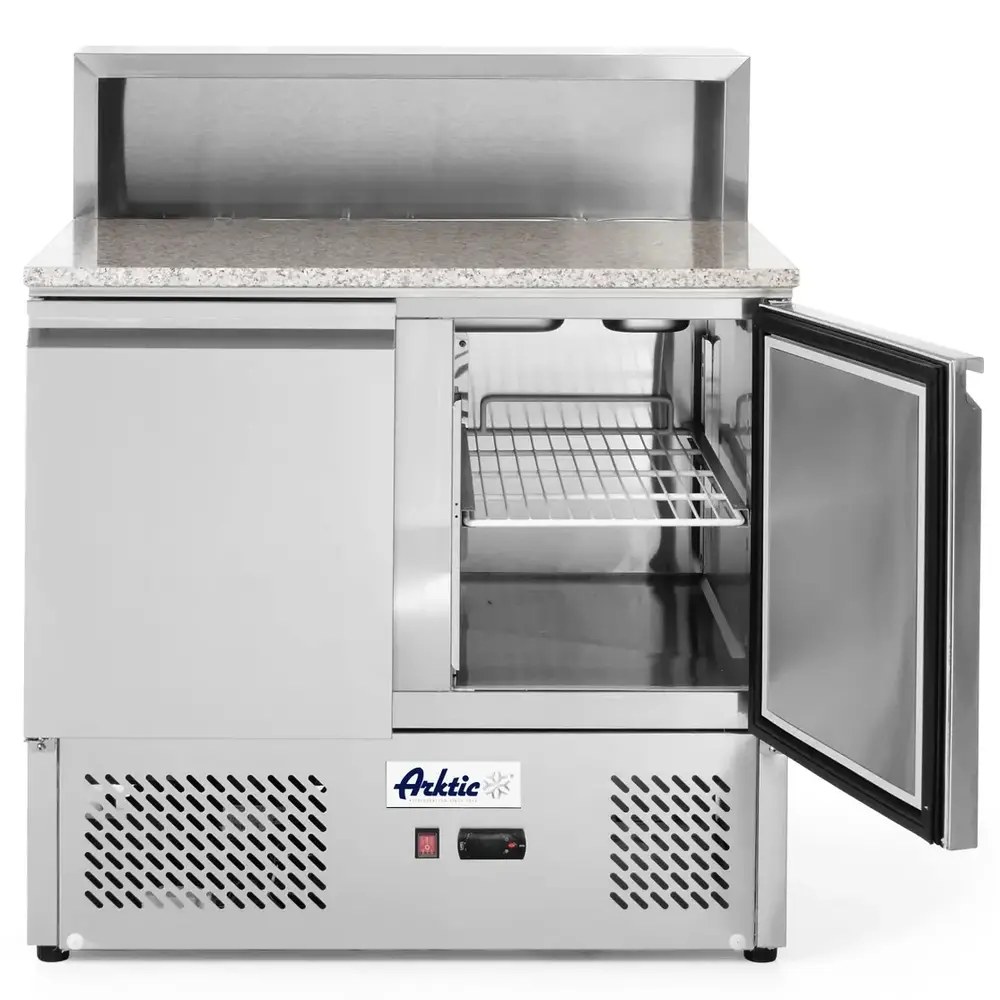 Arktic by Hendi Pizzawerkbank | Kitchenline | 300l | 2 Deuren (1/1 Gn) | Boven 5x 1/6 GN | -2°c/+8°c | Geforceerd | 900x700x880/1100(h)mm