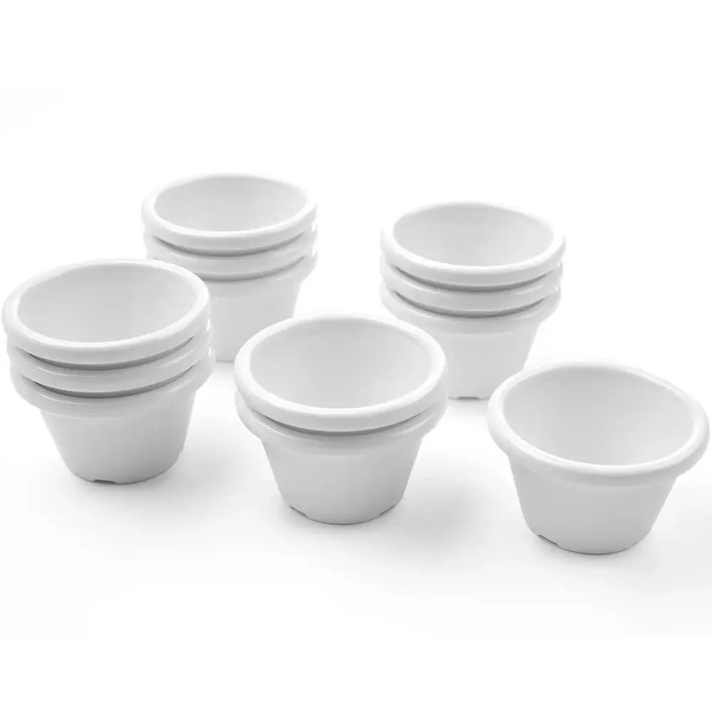 Hendi Ramekins | Kunststof | Ivoor | 4.5cl | 12 Stuks | ø60x35(h)mm
