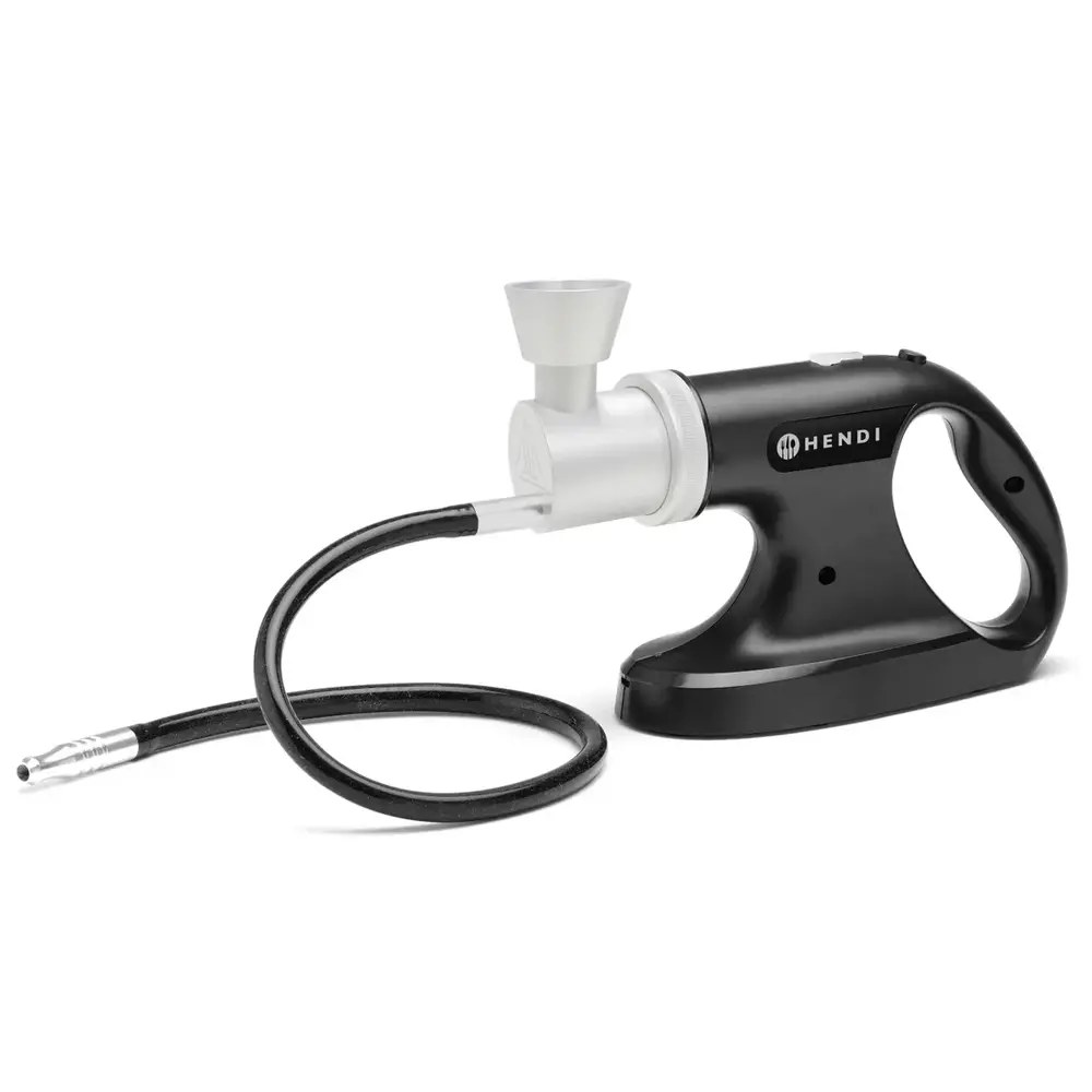 Hendi Rookpistool | Draadloos | Koude Rook | 3 Snelheden | Slang 50cm | Usb-lader | 215x70x160(h)mm