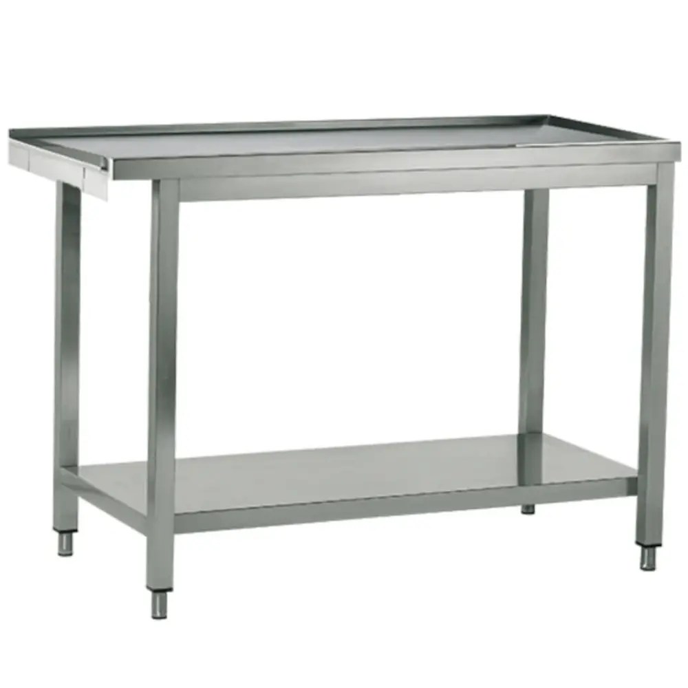 Mastro Aanvoertafel (rechts) | Rvs | 1 Spoelbak (links) | Bodemschap | Achteropstand | 1500x770x850/1050(h)mm