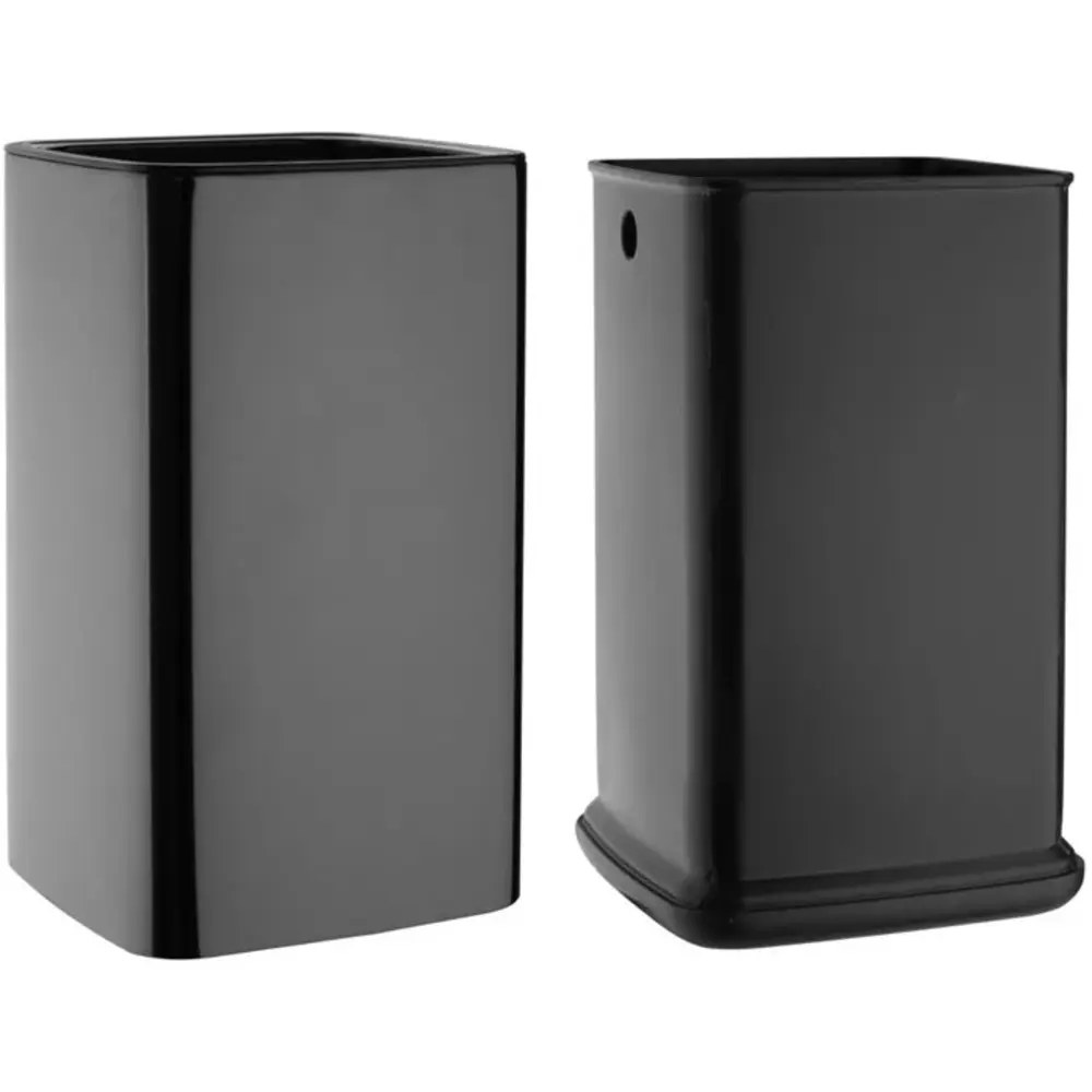 Bolero Afvalbak | Kunststof | Zwart | 10l | Open | 198x199x353(h)mm