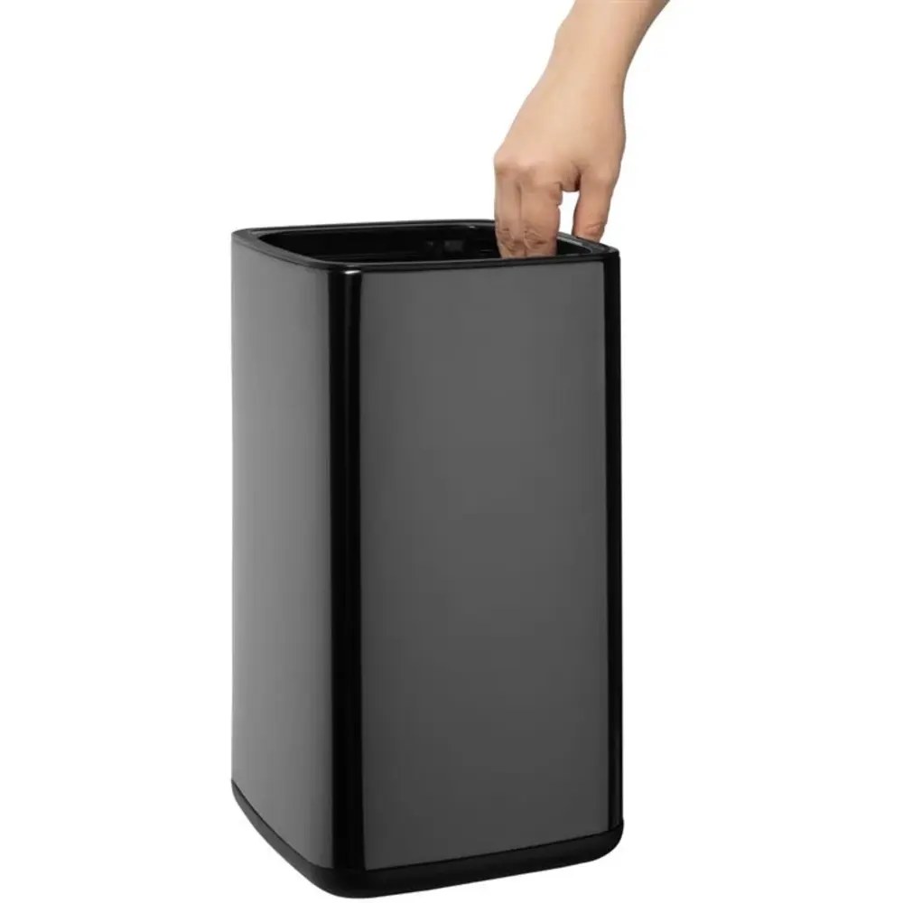 Bolero Afvalbak | Kunststof | Zwart | 10l | Open | 198x199x353(h)mm