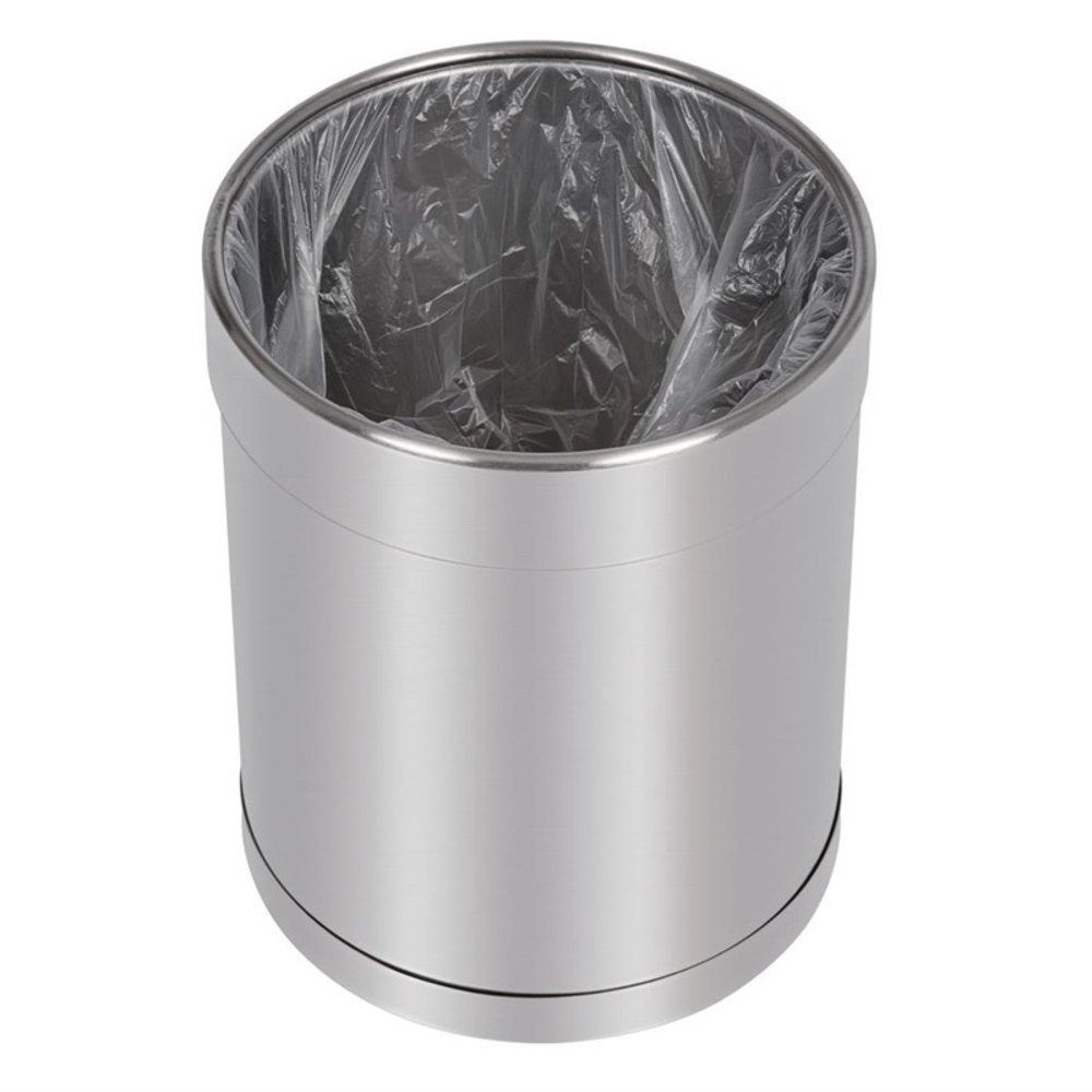 Bolero Afvalbak | Rvs (geborsteld) | 10.2l | Open | ø224x280(h)mm