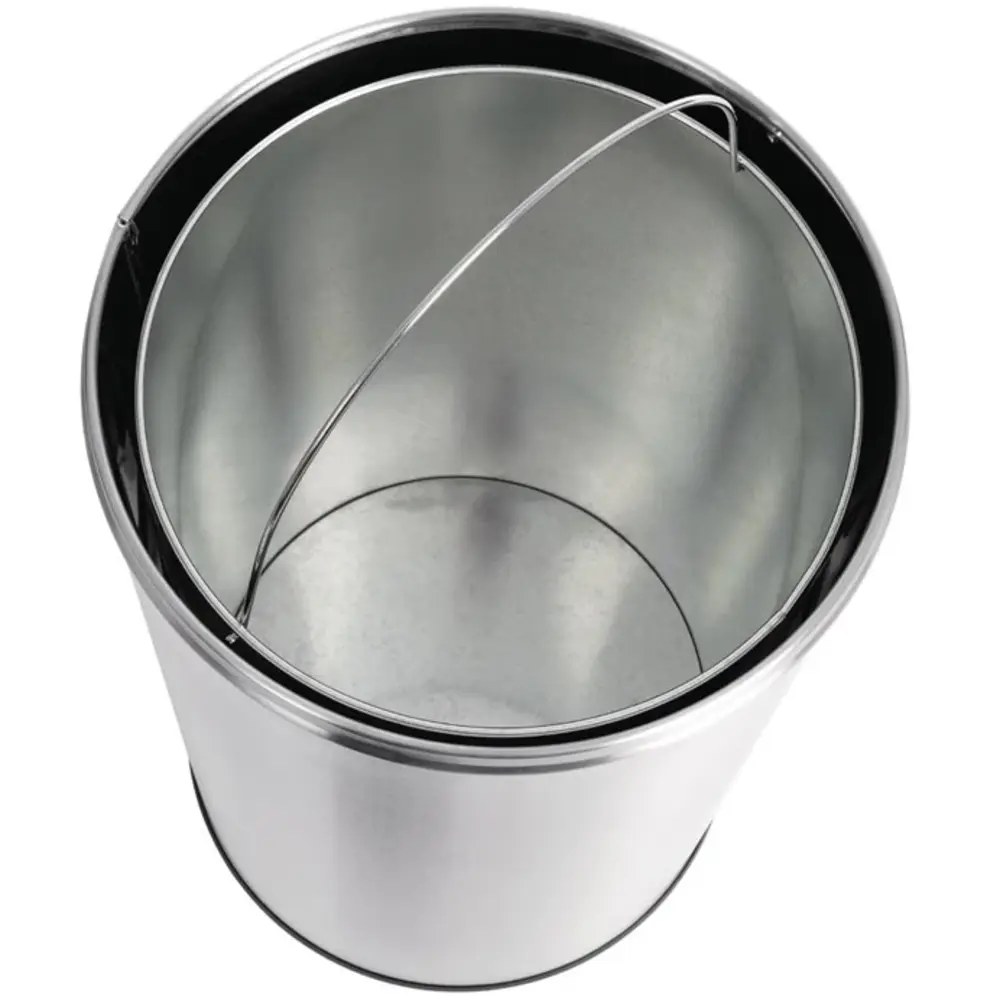 Bolero Afvalbak | Rvs (geborsteld) | 40l | Open | ø360x640(h)mm