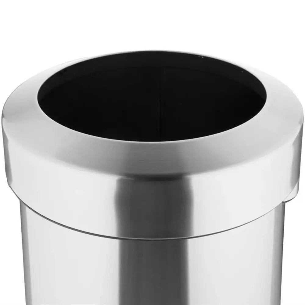 Bolero Afvalbak | Staal | Geborsteld | 70l | Open | Anti Fingerprint | ø445x695(h)mm