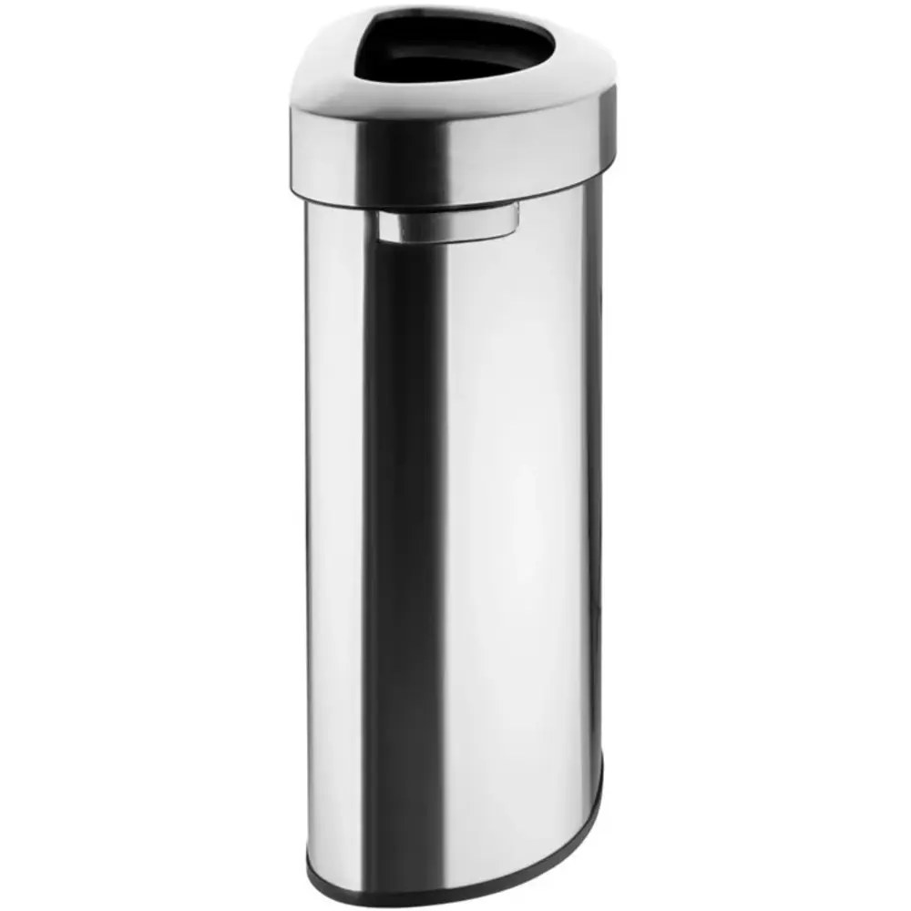 Bolero Afvalbak | Staal | Geborsteld | 86l | Open | Anti Fingerprint | 550x350x875(h)mm