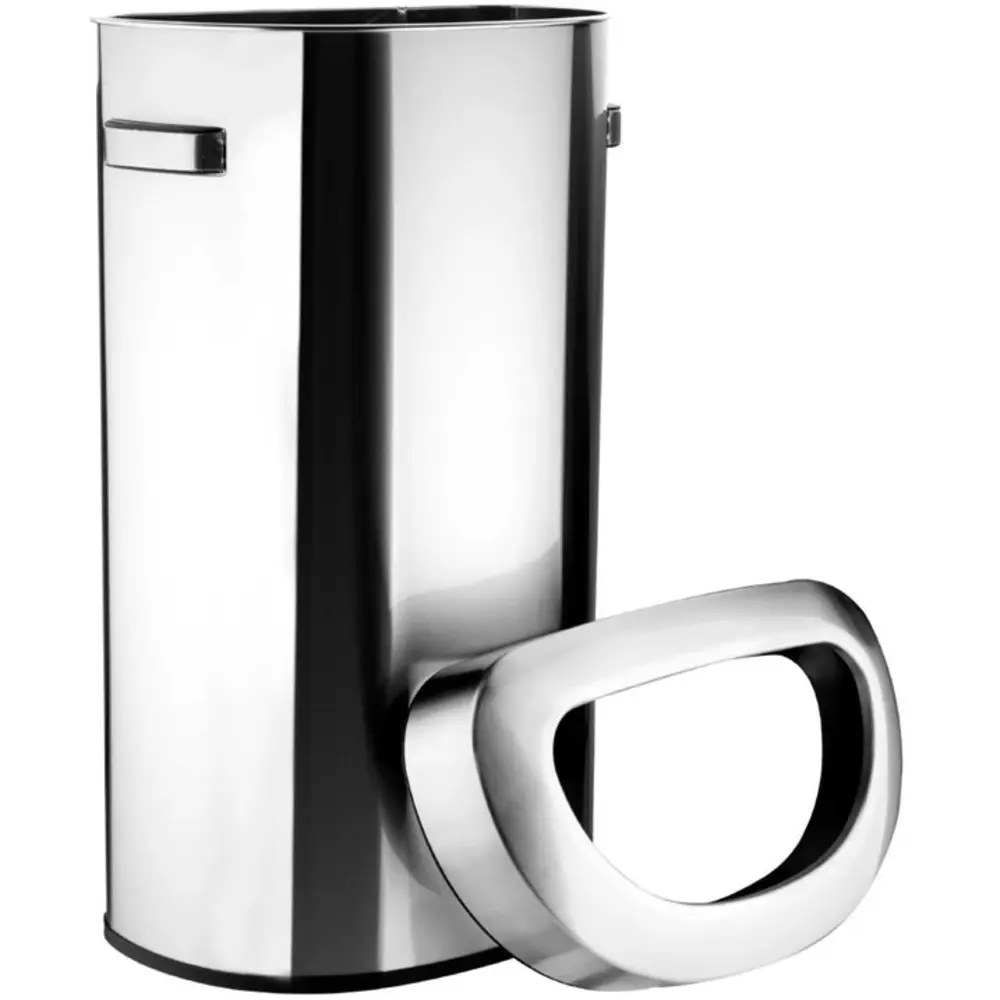 Bolero Afvalbak | Staal | Geborsteld | 86l | Open | Anti Fingerprint | 550x350x875(h)mm