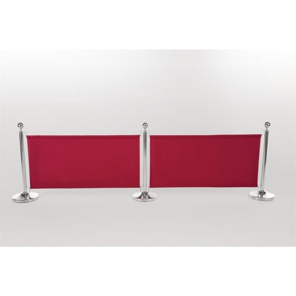 Bolero Afzetdoek Canvas Rood | 100% Polyester | 70(h) x 143(b) x 2(d)cm