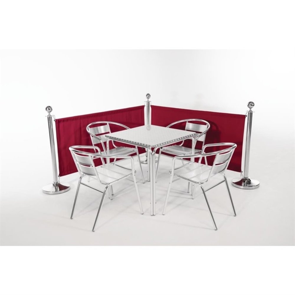 Bolero Afzetdoek Canvas Rood | 100% Polyester | 70(h) x 143(b) x 2(d)cm