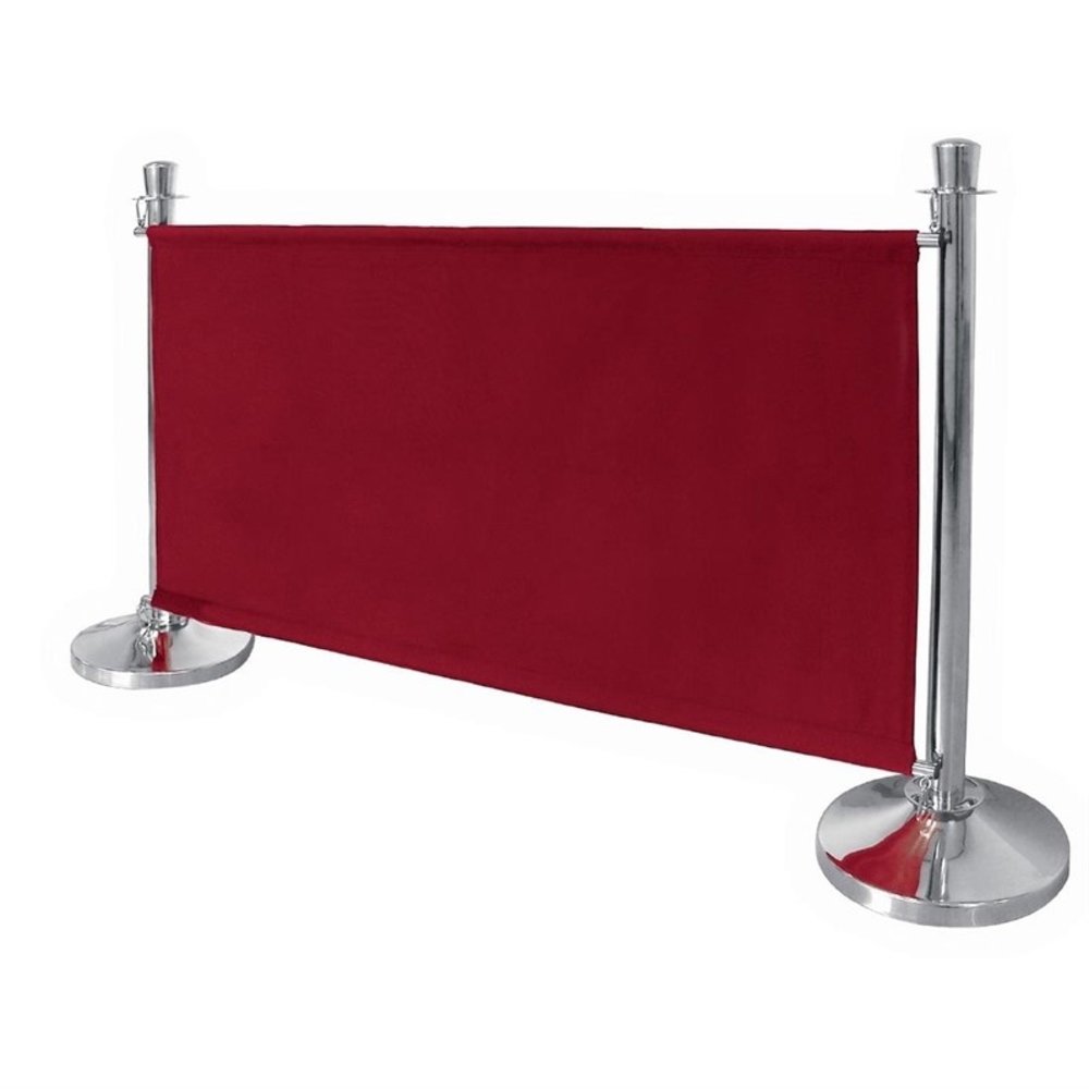 Bolero Afzetdoek Canvas Rood | 100% Polyester | 70(h) x 143(b) x 2(d)cm