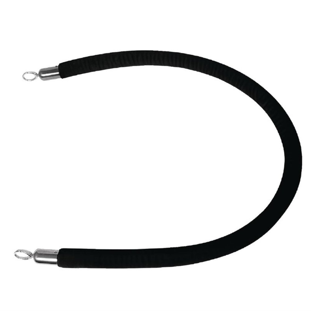Bolero Afzetkoord Zwart | Uiteindes Van Zinklegering | 2,5m