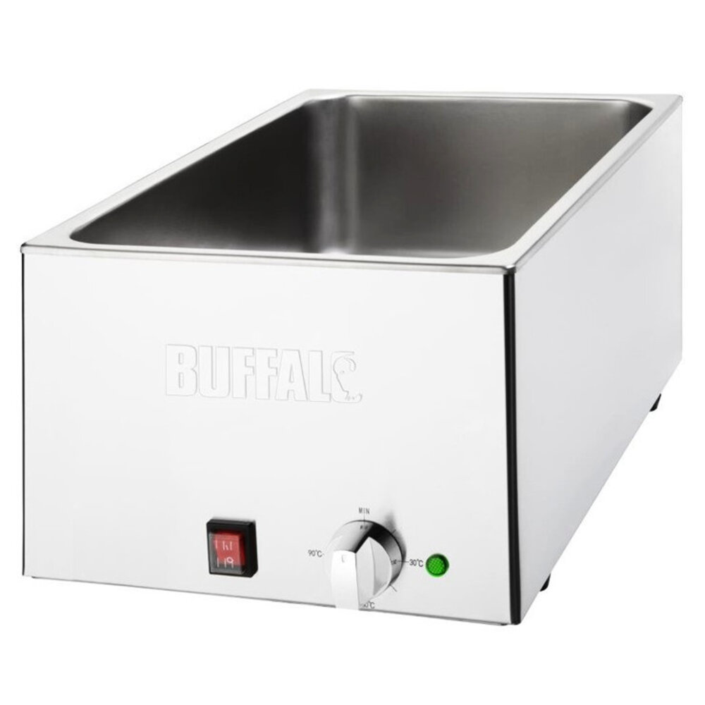Buffalo Bain-marie | Elektrisch | 1/1 GN | 30°c/90°c | 1.2kw (230v) | 432x645x327(h)mm