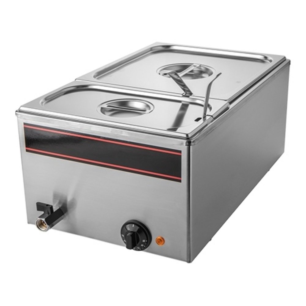 Caterchef Bain Marie Gn1/1x1-150mm | 1kw | Met Aftapkraan | 340x540x230(h)mm