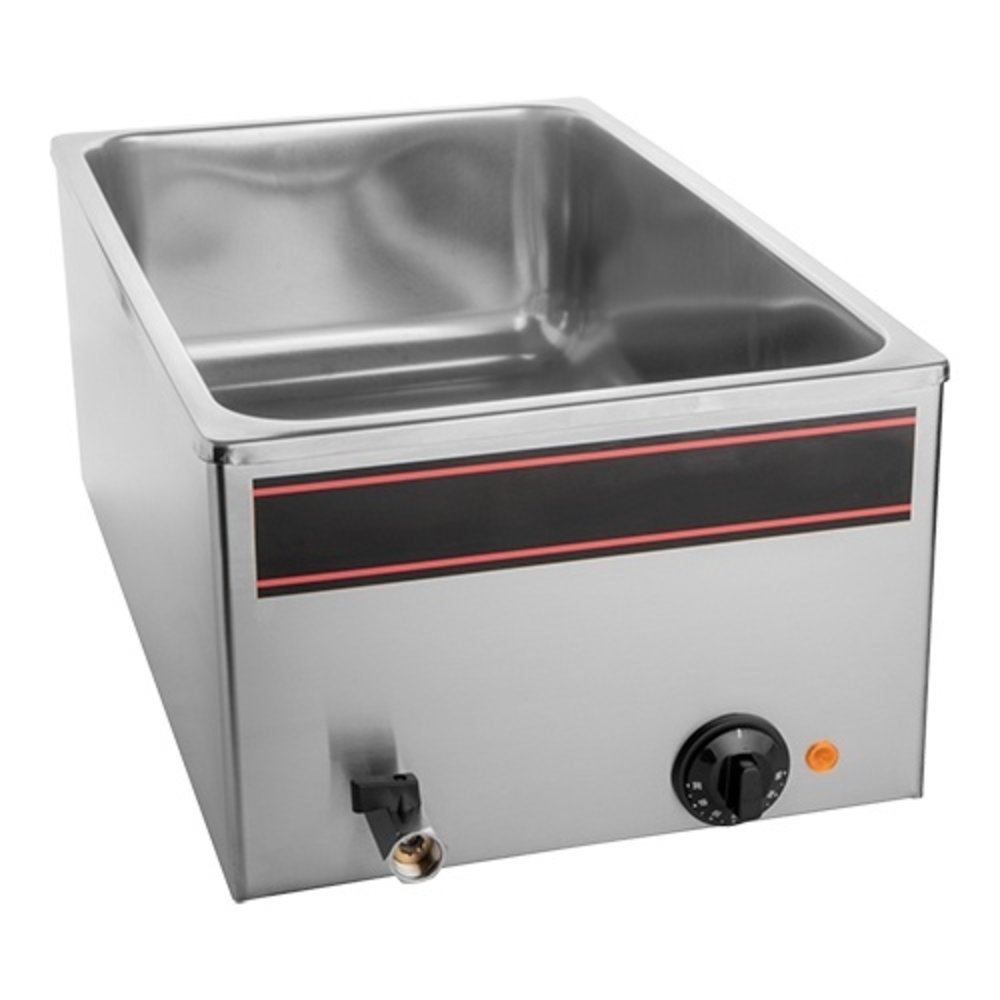 Caterchef Bain Marie Gn1/1x1-150mm | 1kw | Met Aftapkraan | 340x540x230(h)mm