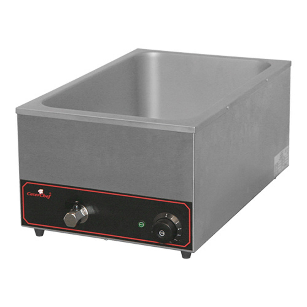 Caterchef Bain Marie Gn1/1x1-150mm | 1,2kw | Met Regelbare Thermostaat | 355x615x258(h)mm