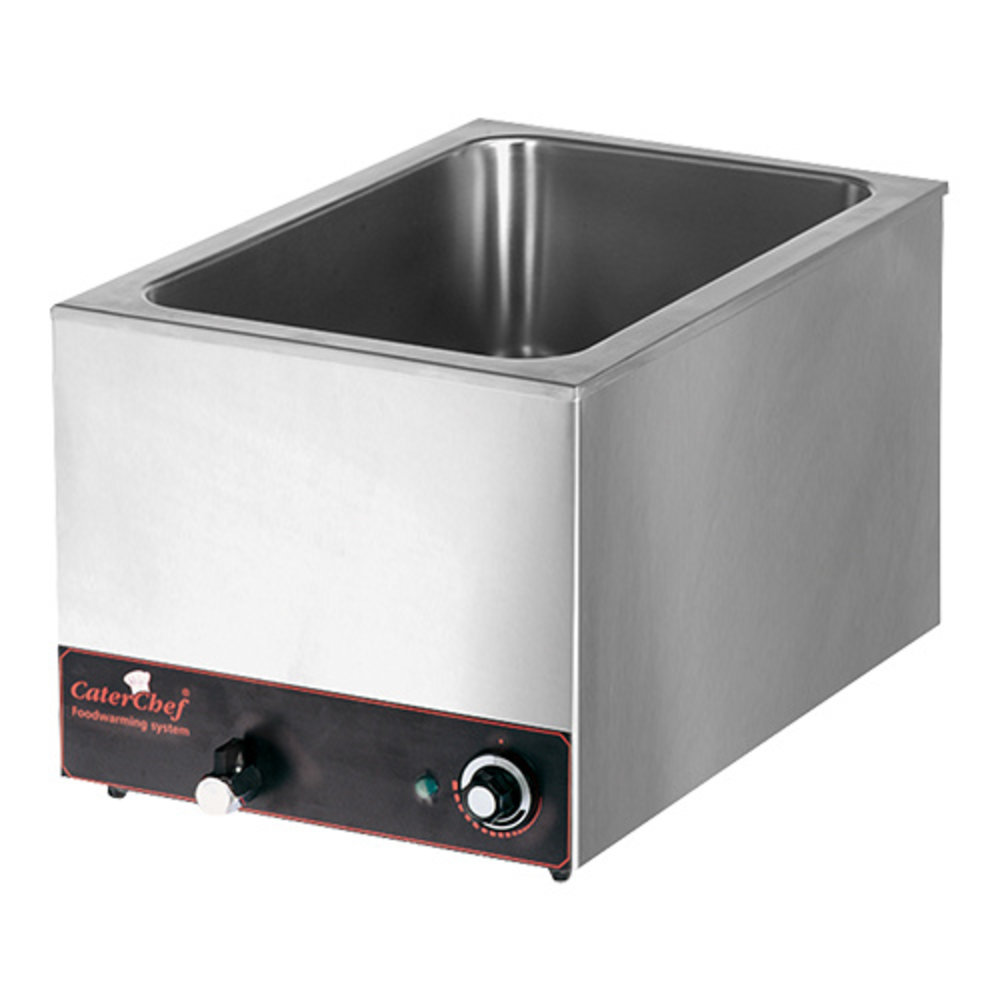 Caterchef Bain Marie Gn1/1x1-200mm | 1,2kw | Met Ingebouwd Element | 355x615x297(h)mm