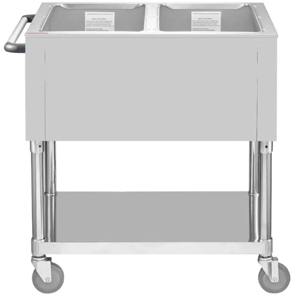 Buffalo Bain-marie Wagen | Elektrisch | 2x 1/1 GN | 0.5kw (230v) | 835x750x855(h)mm