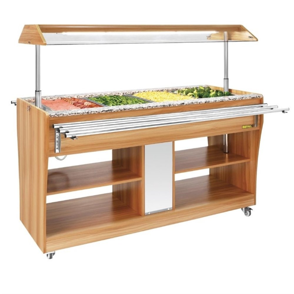 Buffalo Bainmarie Buffet | 4x 1/1 GN | 230v | 1490x766x1338(h)mm