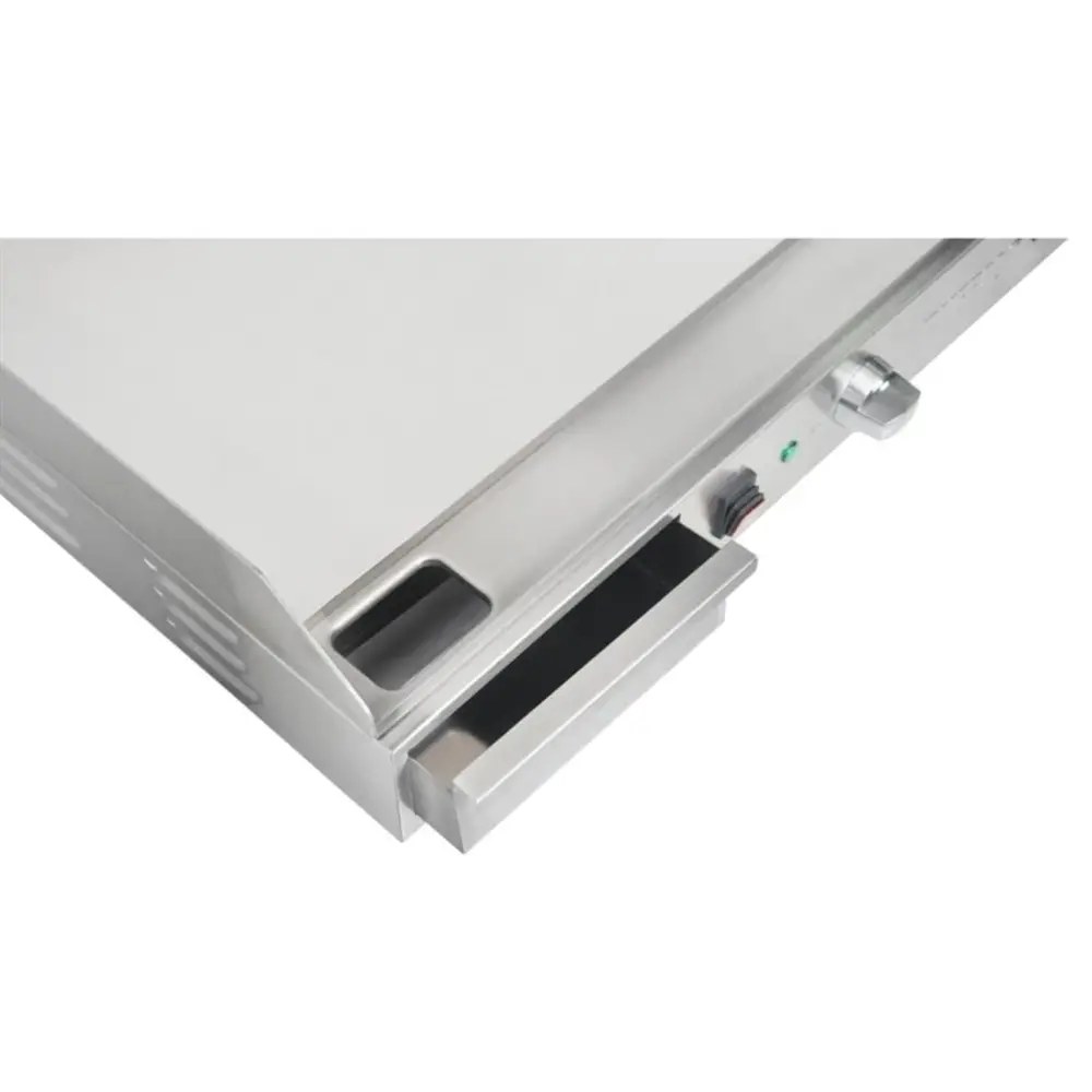 Buffalo Bak-/grillplaat | Elektrisch | Glad Oppervlak 738x330 (rvs) | 50°c/300°c | 2.9kw (230v) | 743x415x200(h)mm