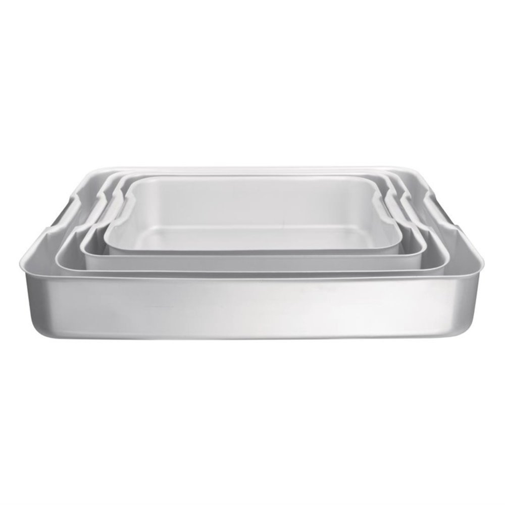 Vogue Bakplaat Extra Diep Aluminium 21,04l | 520x420x100(h)mm
