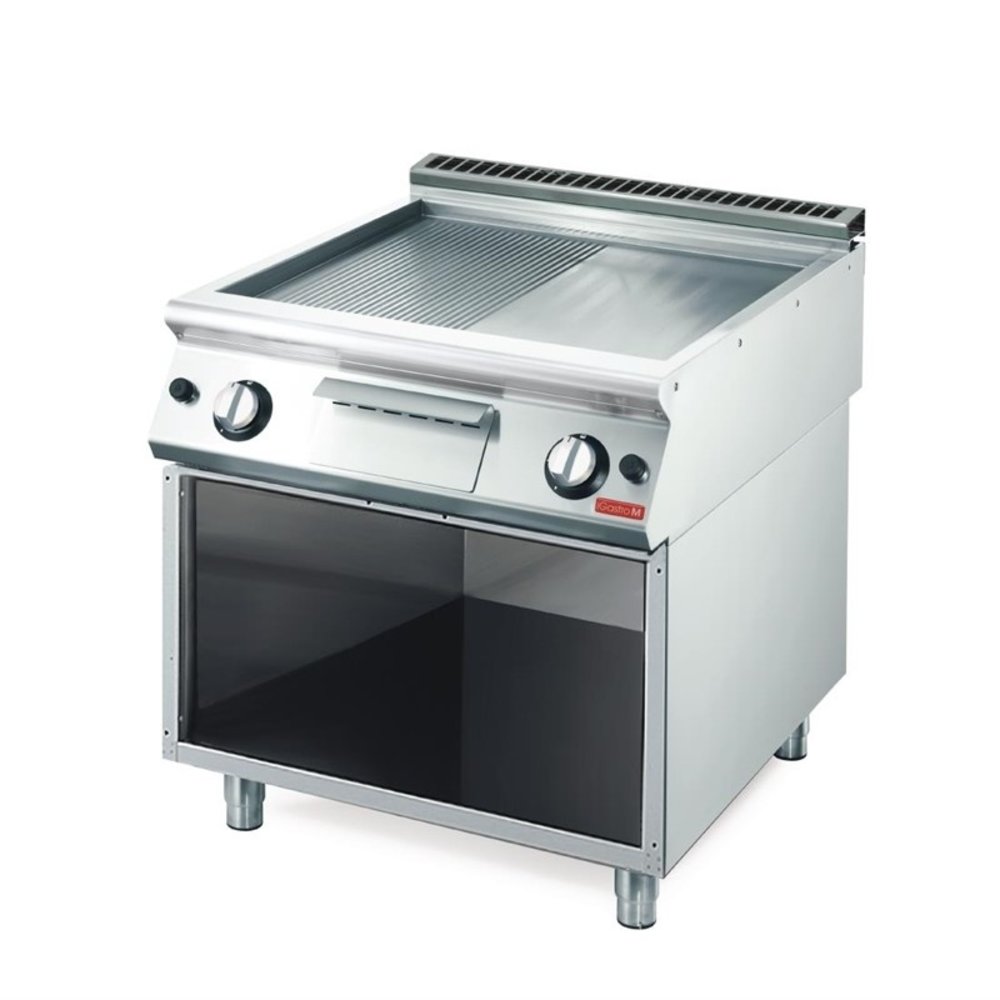 Gastro M Bakplaat/grillplaat | 70/80 Ftrgs | Rvs | 12kw | 800x700x850(h)mm