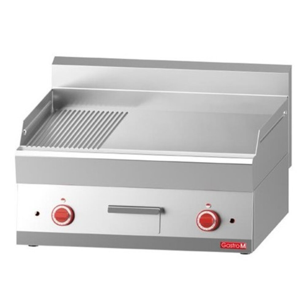 Gastro M Bakplaat/grillplaat | Elektrisch | 65/70 Ftre | Rvs | 9kw | 700x650x280(h)mm