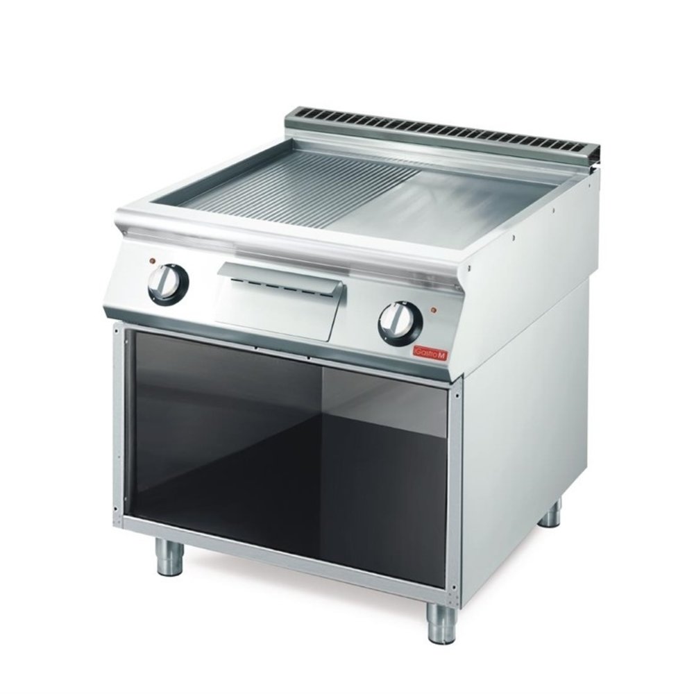 Gastro M Bakplaat/grillplaat | Elektrisch | 70/80 Ftres Rvs | 10.8kw | 800x700x850(h)mm