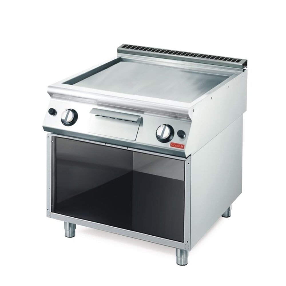 Gastro M Bakplaat/grillplaat | Gas | 70/80 Ftgs | Rvs | 12kw | 800x700x850(h)mm