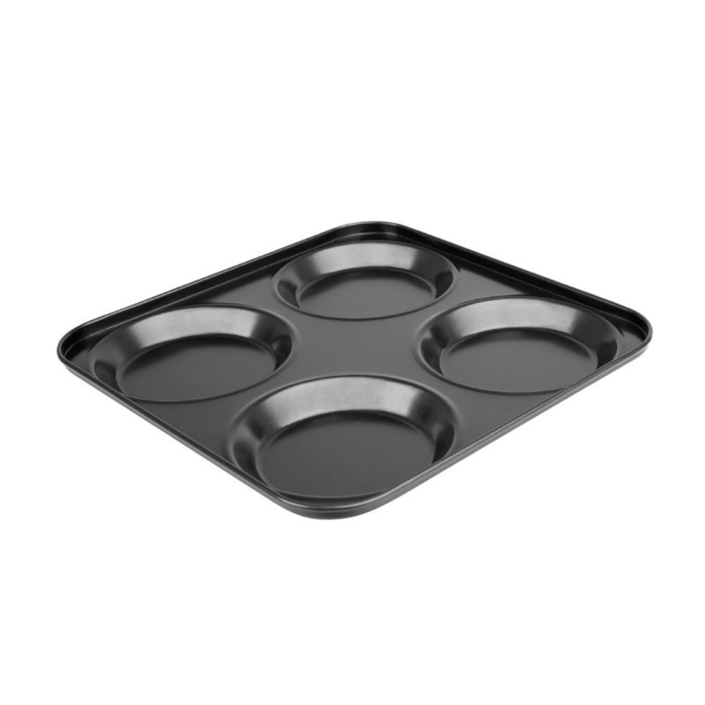 Vogue Bakvorm Koolstofstaal | 4 Compartimenten | 24(b)x24(l)cm