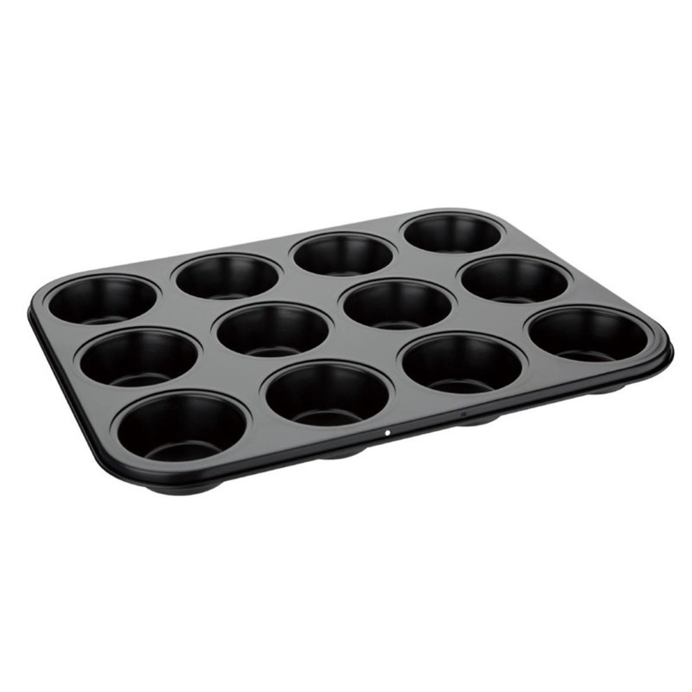 Vogue Bakvorm Koolstofstaal Met Anti Kleef | Cap. 12 Muffins | 350x270x30(h)mm