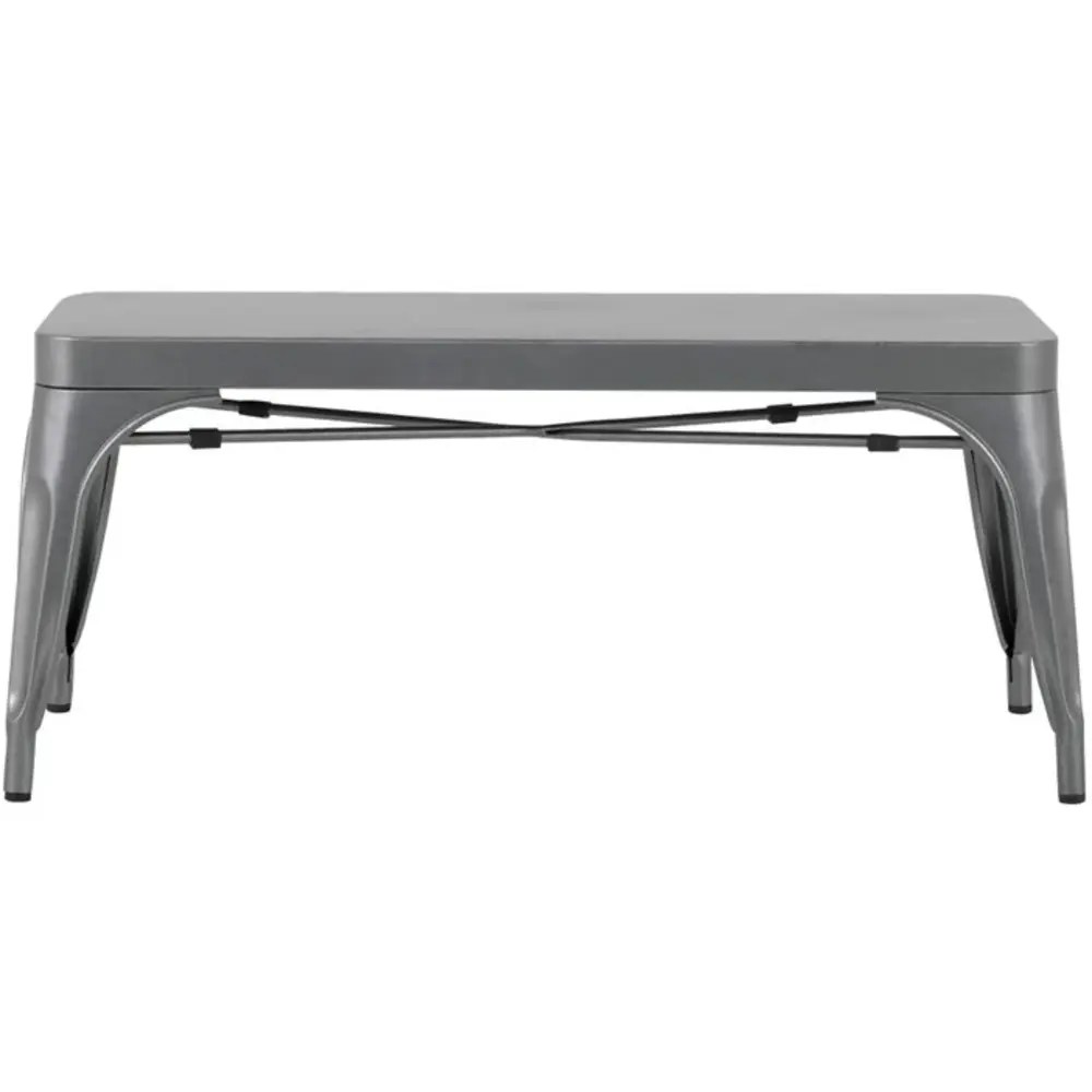 Bolero Banken | Bistro | Staal | Donkergrijs | In-/outdoor | 2 Stuks | 1000x370x450(h)mm