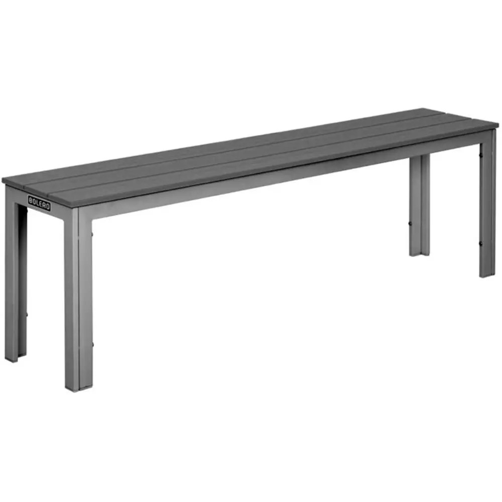Bolero Banken | Valletta | Kunststof | Grijs | In-/outdoor | 2 Stuks | 1400x285x430(h)mm