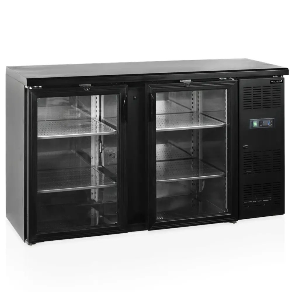 Tefcold Barkoelkast | Cbc | 290l | Zwart | +2°c/+10°c | Geforceerd | Draaideuren | 1462x513x860(h)mm