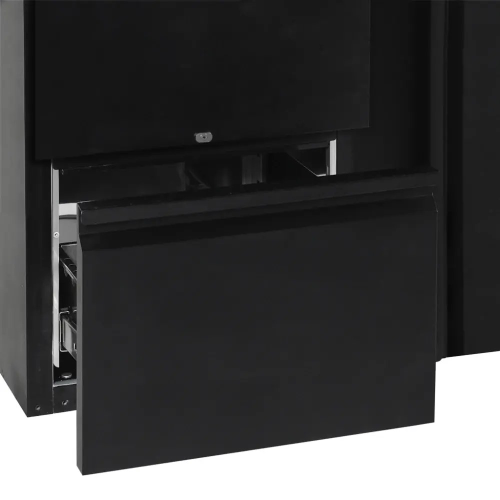 Tefcold Barkoelkast | Cbc | 290l | Zwart | +2°c/+10°c | Geforceerd | Draaideuren | 1462x513x860(h)mm