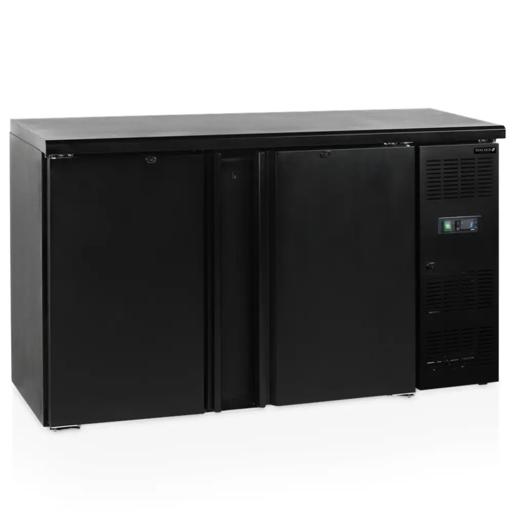 Tefcold Barkoelkast | Cbc | 290l | Zwart | +2°c/+10°c | Geforceerd | Draaideuren | 1462x513x860(h)mm