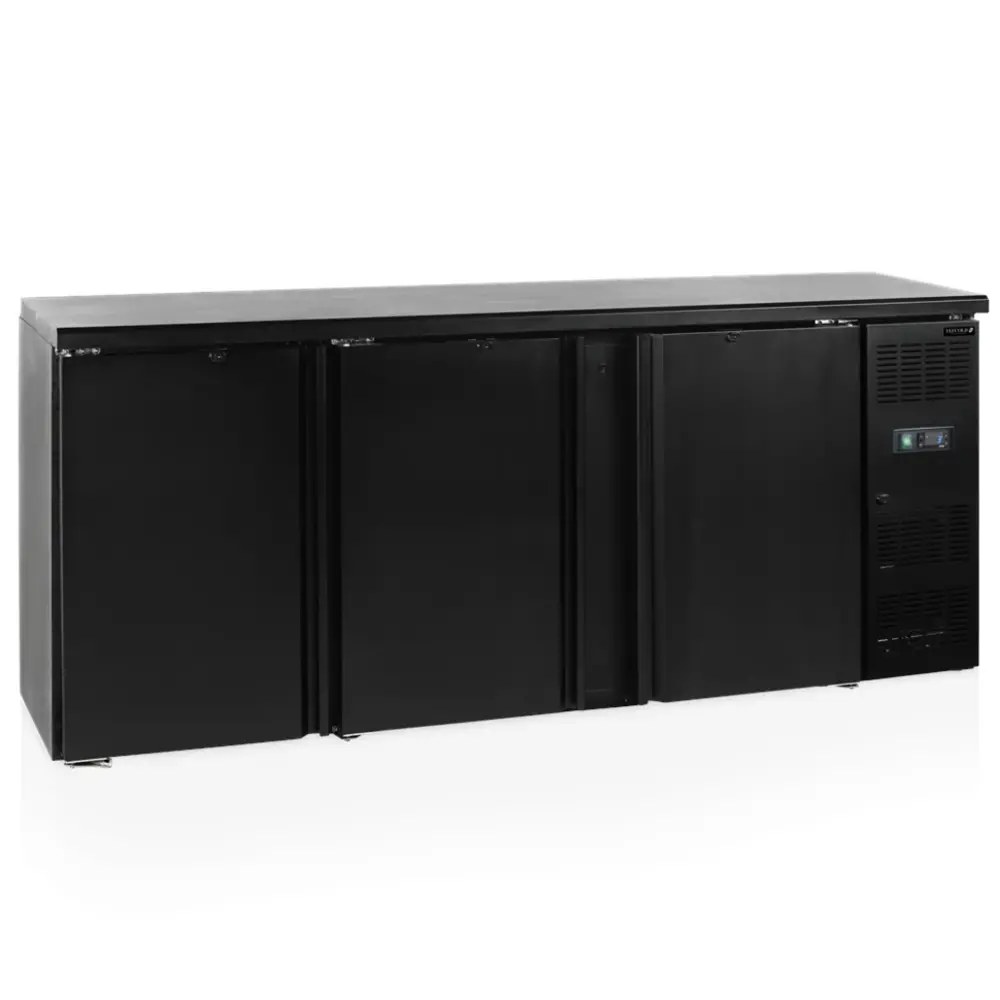 Tefcold Barkoelkast | Cbc | 460l | Zwart | +2°c/+10°c | Geforceerd | Draaideuren | 2002x513x860(h)mm