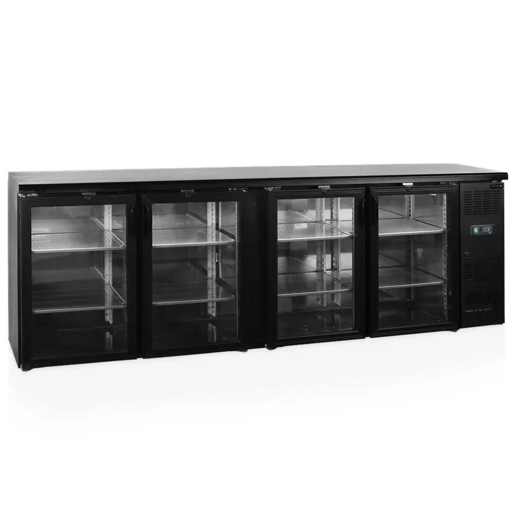 Tefcold Barkoelkast | Cbc | 630l | Zwart | +2°c/+10°c | Geforceerd | Draaideuren | 2542x513x860(h)mm