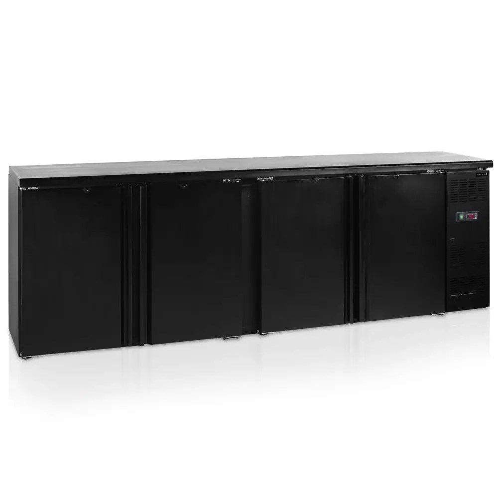 Tefcold Barkoelkast | Cbc | 630l | Zwart | +2°c/+10°c | Geforceerd | Draaideuren | 2542x513x860(h)mm