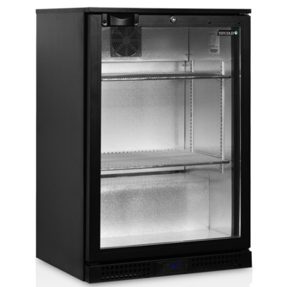 Tefcold Barkoelkast | Serie BA | Energiezuinig | 128l | Zwart | +2°c/+10°c | Geforceerd | 600x520x900(h)mm