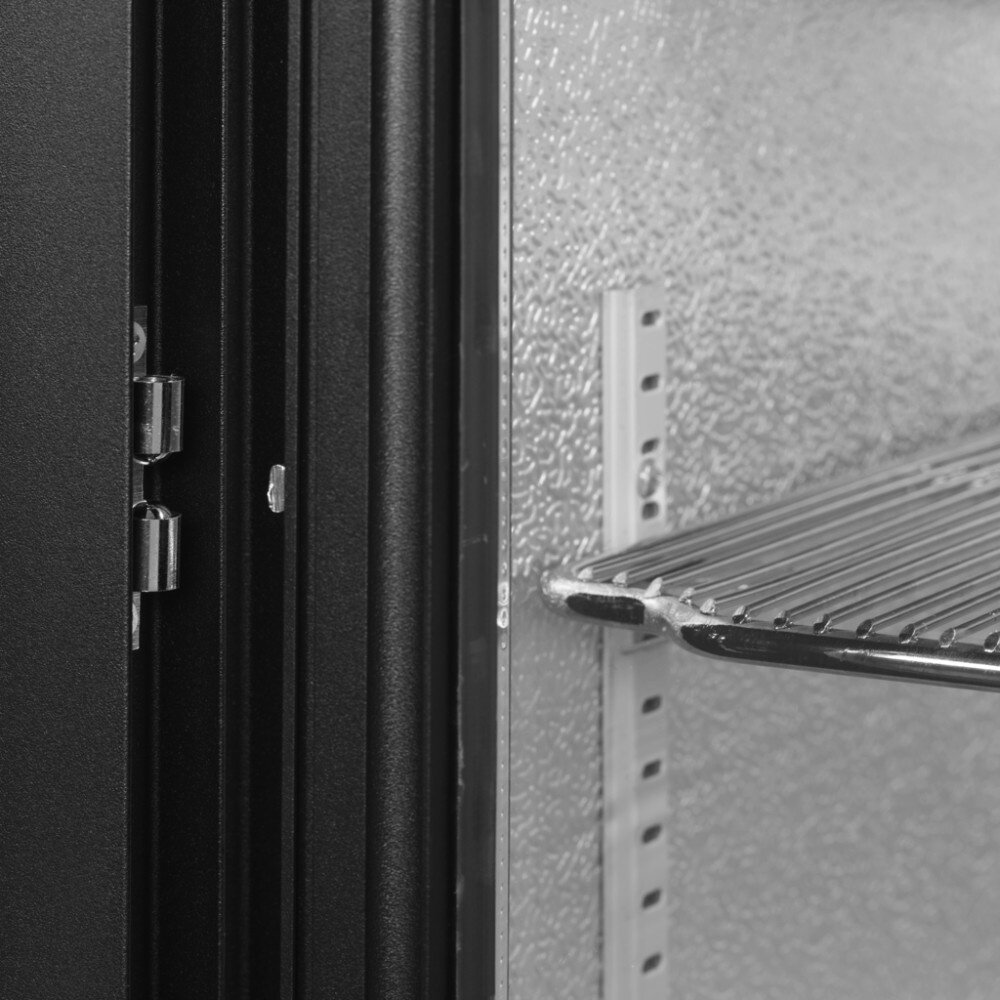 Tefcold Barkoelkast | Serie BA | Energiezuinig | 196l | Zwart | +2°c/+10°c | Geforceerd | Schuifdeuren | 900x520x900(h)mm