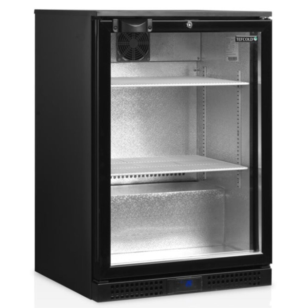 Tefcold Barkoelkast | Serie DB | 122l | Zwart | +2°c/+10°c | Geforceerd | 600x520x870(h)mm